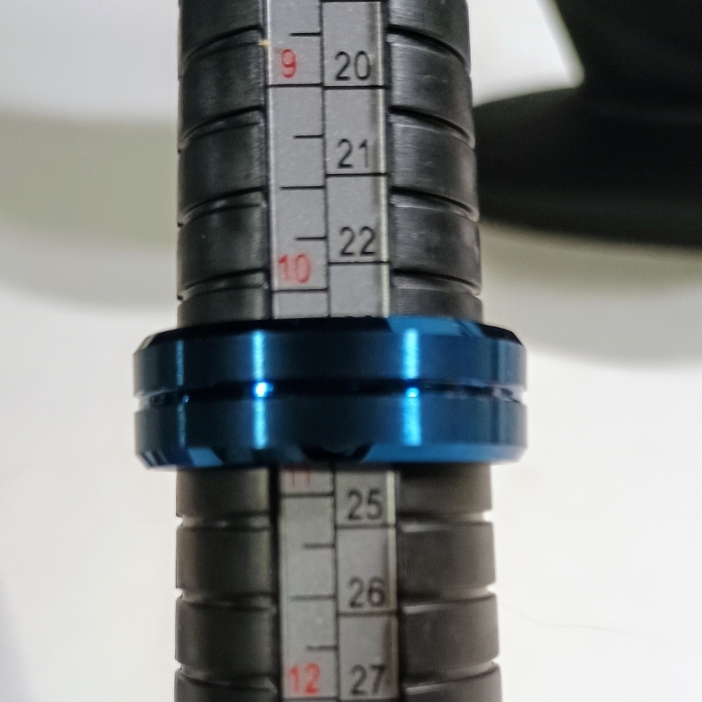 Men's Blue Tungsten Ring - Picture 3 of 3